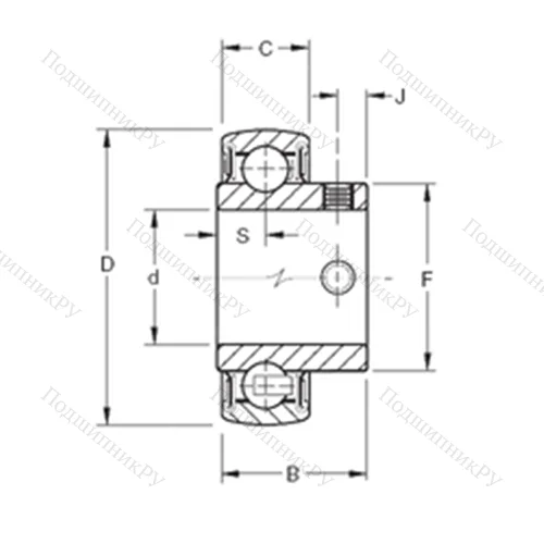 Подшипник шариковый радиальный YA 104RRB от производителя  TIMKEN