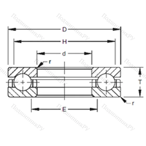 Подшипник шариковый упорный 75TVB 343 от производителя  TIMKEN