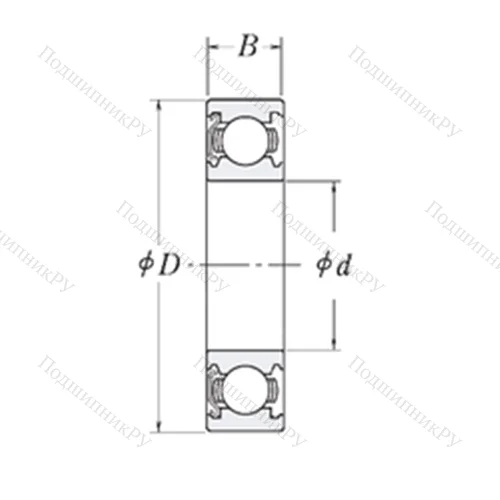 Подшипник шариковый радиальный LJ 1.1/8-Z от производителя  RHP