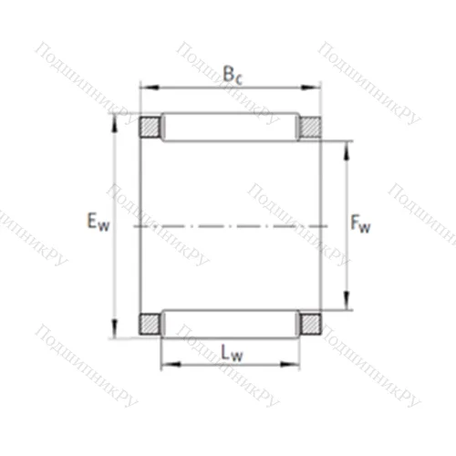 Подшипник игольчатый радиальный KBK 12x15x13