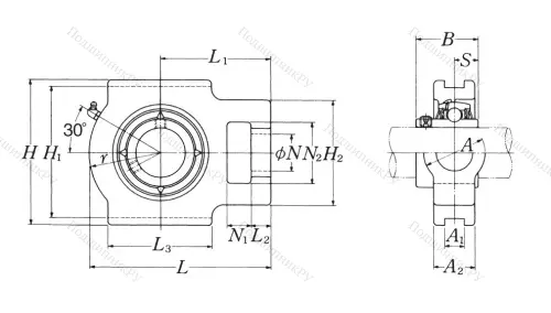 Подшипниковый узел UCT 209 D 1 NSK в Казани