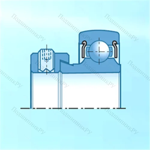 Подшипник шариковый радиальный AEL 205D 1