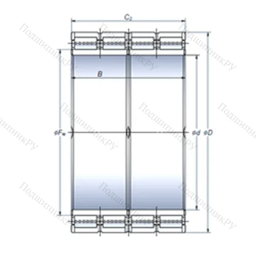 Подшипник роликовый радиальный STF 600RV 8511g