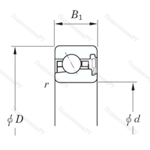 Подшипник шариковый радиально-упорный KJA 047 RD