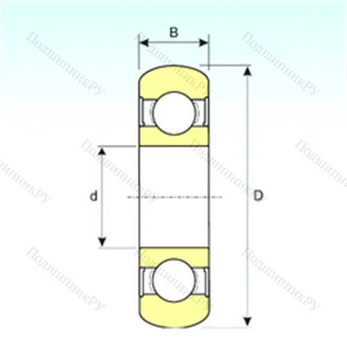 Подшипник шариковый радиальный 6212-2RS BOMB от производителя  ISB Подшипник шариковый радиальный 6212-2RS BOMB от производителя  ISB
