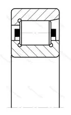 Подшипник  NF 411 (12411) размер 55x140x33 от производителя  SKF