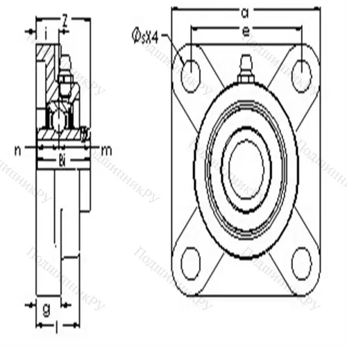 Подшипниковый узел, дюймовая серия UCF 215-48E от производителя  AST