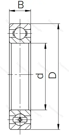 Шариковый однорядный подшипник 80106 (6006 ZZ) в Казани