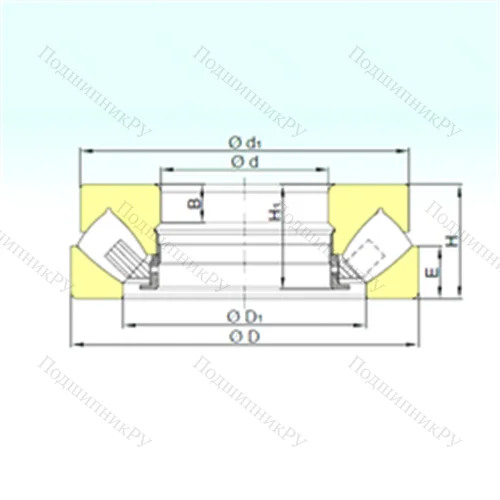 Подшипник роликовый упорно-радиальный 294/900 M от производителя  ISB