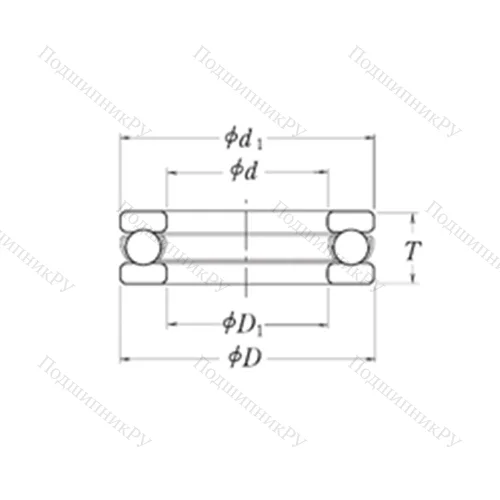 Подшипник шариковый упорный MT 3.1/2 от производителя  RHP