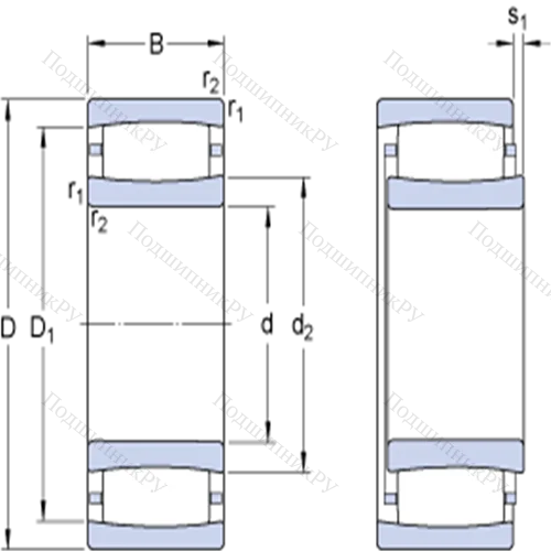 Тороидальные роликоподшипники CARB® с цилиндрическими и коническими отверстиями C 4192 MB