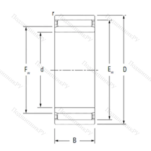 Подшипник игольчатый радиальный NAO 65X 95X 60 от производителя  KOYO Подшипник игольчатый радиальный NAO 65X 95X 60 от производителя  KOYO