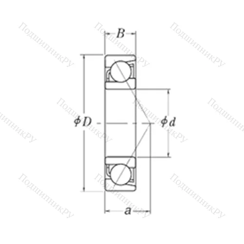 Подшипник шариковый радиально-упорный MJT 5.1/2 от производителя  RHP