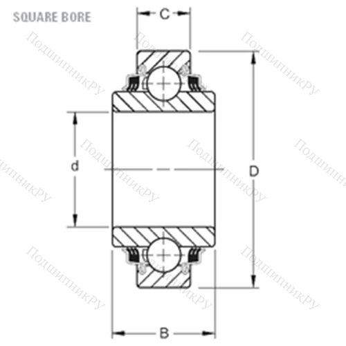 Подшипник шариковый радиальный W 211PP 5 от производителя  TIMKEN
