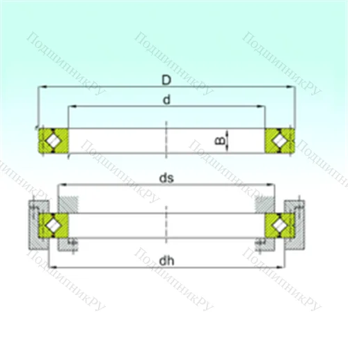 Подшипник роликовый опорно-поворотный CRBC 25025 от производителя  ISB