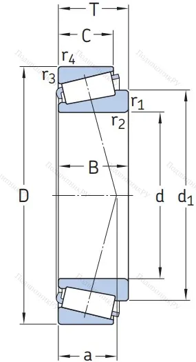 Конический роликовый подшипник  320/32 X/Q от производителя  SKF