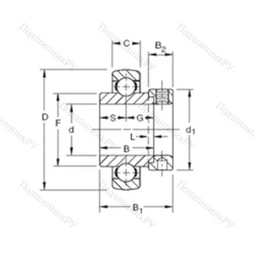 Подшипник шариковый радиальный SMN 012KB