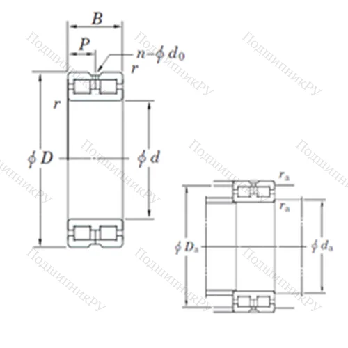 Подшипник роликовый радиальный DC 4964AVW