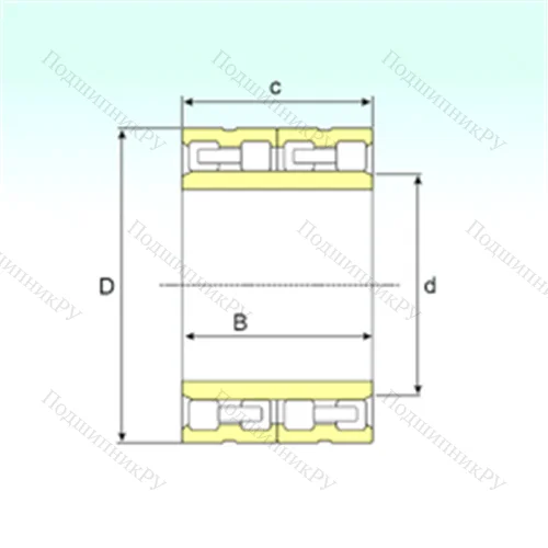 Подшипник роликовый радиальный FC 3248124