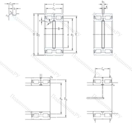 Подшипник роликовый радиальный NNF 5006ADB-2LSV от производителя  SKF