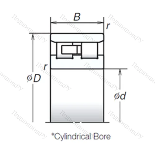 Подшипник роликовый радиальный NN 4930MB