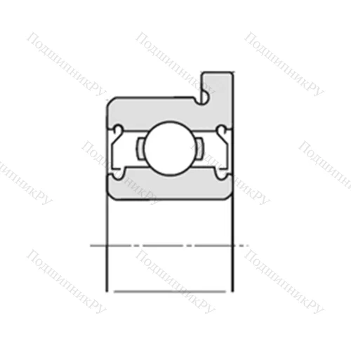 Подшипник шариковый радиальный F-W 686LL