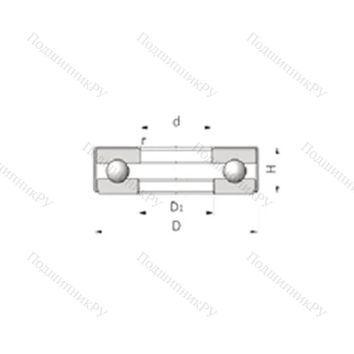 Подшипник шариковый упорный 30TAG 12 от производителя  NSK