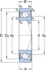 Подшипник S 7005 CE/HCP 4BVG 275 в Казани