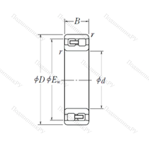 Подшипник роликовый радиальный NN 3064