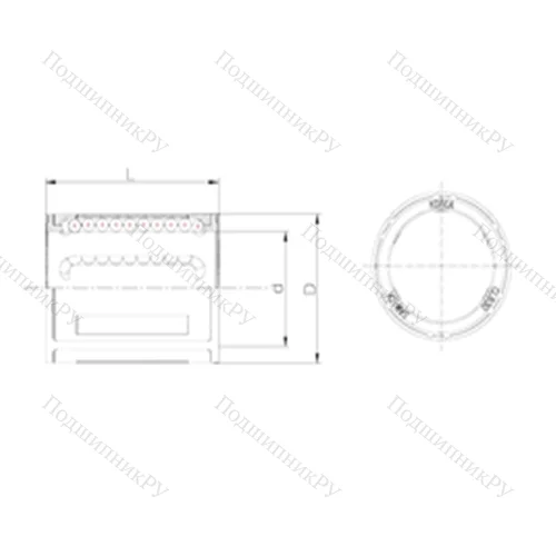 Подшипник шариковый линейный CLB 14 от производителя  Samick