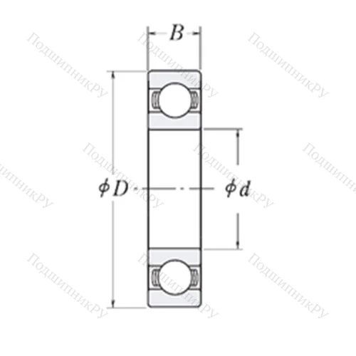 Подшипник шариковый радиальный LJ 7.1/2 от производителя  RHP Подшипник шариковый радиальный LJ 7.1/2 от производителя  RHP