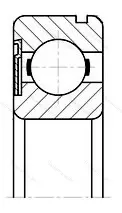 Подшипник  150100 (6000-ZN) размер 10x26x8