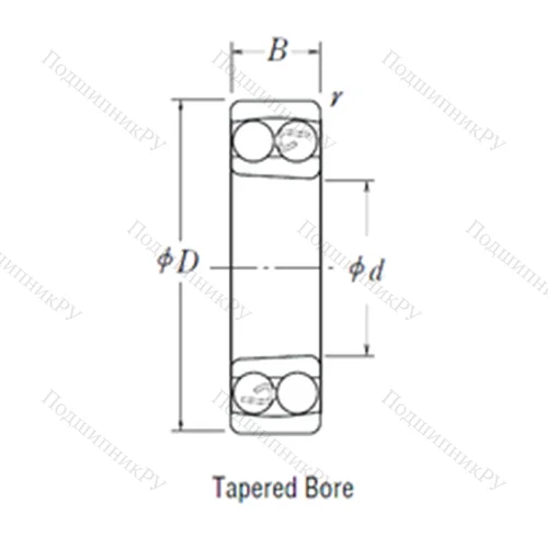 Подшипник шариковый радиальный самоцентрирующийся 2309 K