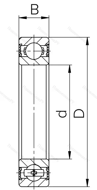 Шариковый однорядный подшипник 180322 (6322 2RS) в Казани