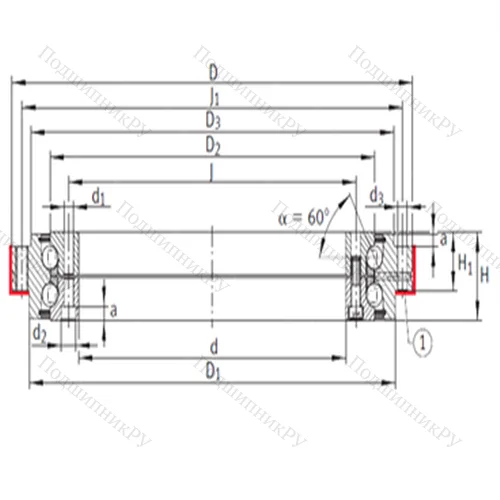Подшипник шариковый радиально-упорный ZKLDF 120
