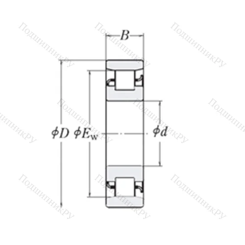 Подшипник роликовый радиальный XLRJ 9.1/2
