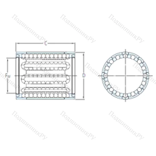 Подшипник шариковый линейный LBBR 30 от производителя  SKF