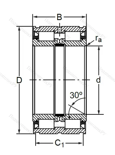 Двухрядный роликовый подшипник SL 04 5020 PP 2NR в Казани