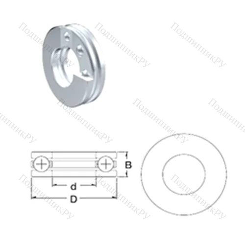 Подшипник шариковый упорный S 51202 от производителя  ZEN
