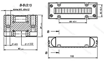 Подшипник  РОНА-120 размер 132x40x26 от производителя  ГПЗ-25