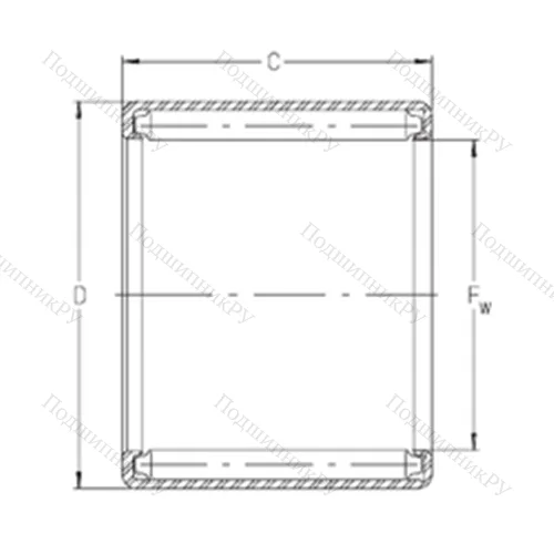 Подшипник игольчатый радиальный S 98