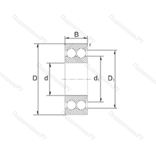 Подшипник шариковый радиально-упорный S 5203