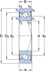 Подшипник S 71910 ACB/P 4A