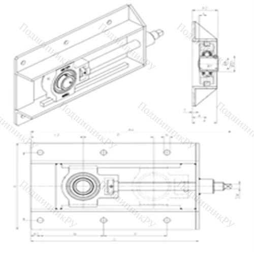 Подшипниковый узел шариковый радиальный UCT 211+WB от производителя  SNR