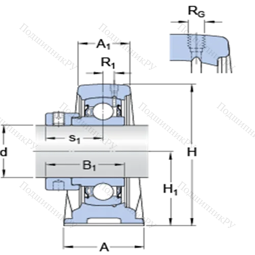 Стационарные подшипниковые узлы типа Y (литой корпус, крепление стопорными винтами) SY 1.1/8 FM от производителя  SKF Стационарные подшипниковые узлы типа Y (литой корпус, крепление стопорными винтами) SY 1.1/8 FM от производителя  SKF
