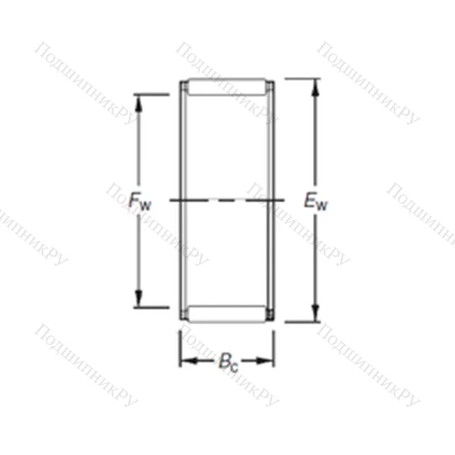 Подшипник игольчатый радиальный K 40X 50X 27H от производителя  TIMKEN