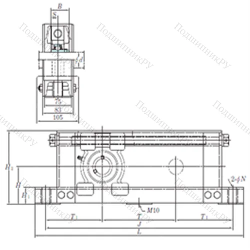 Подшипниковый узел шариковый радиальный UCTU 314-900 от производителя  KOYO