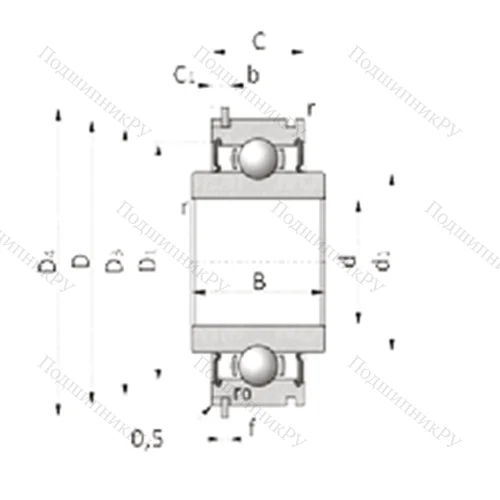 Подшипник шариковый радиальный BB 1-3255 от производителя  SKF