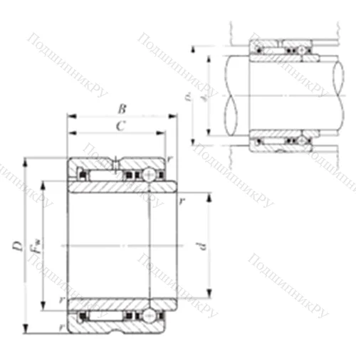 Подшипник комбинированный NATB 5905 от производителя  IKO