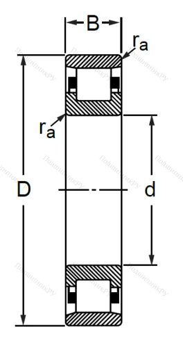 Цилиндрический роликовый подшипник 2226 (N 226) в Казани